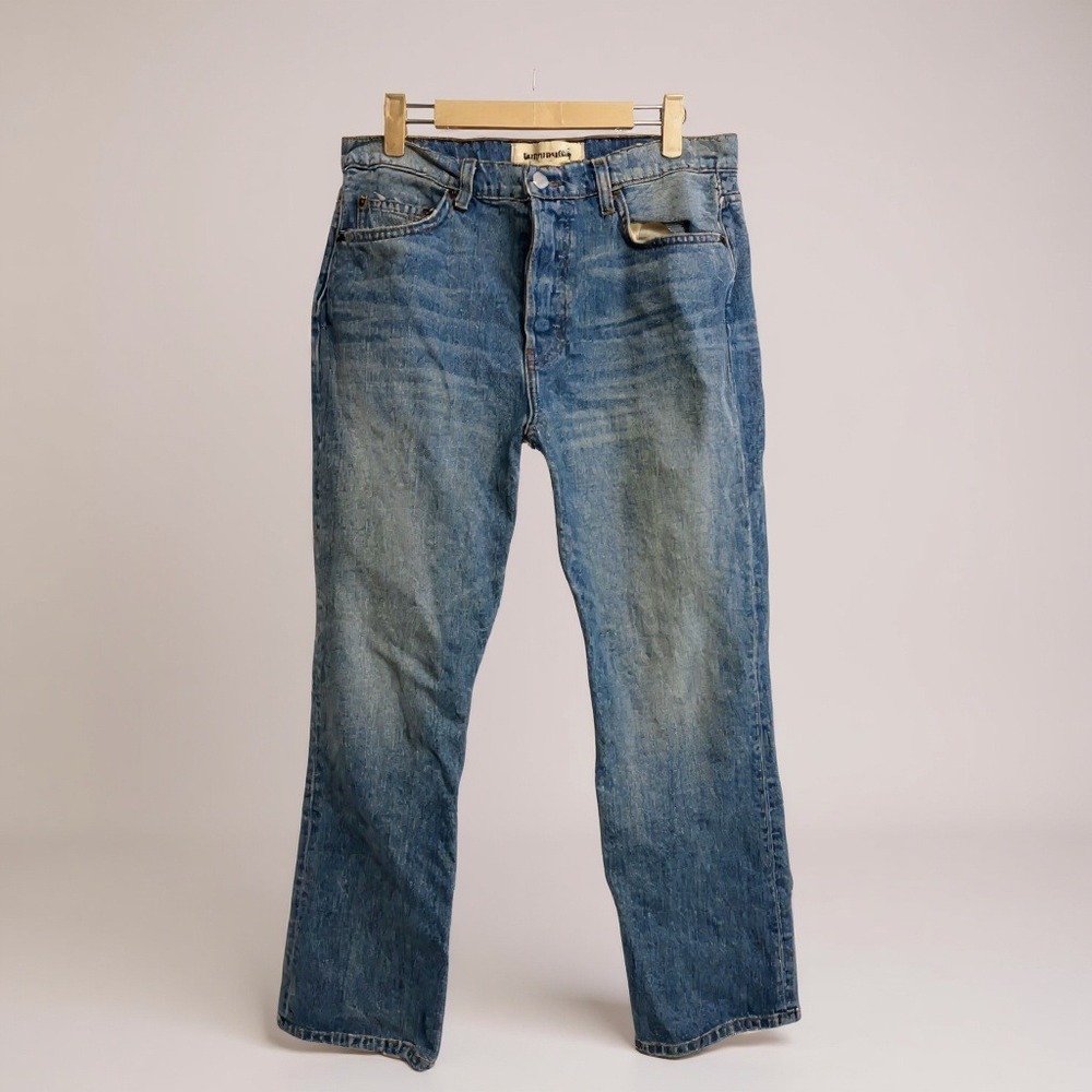 Reformation Jordi Kick‎ Flare Jeans Medium Wash Denim Button Fly Women's Size 29